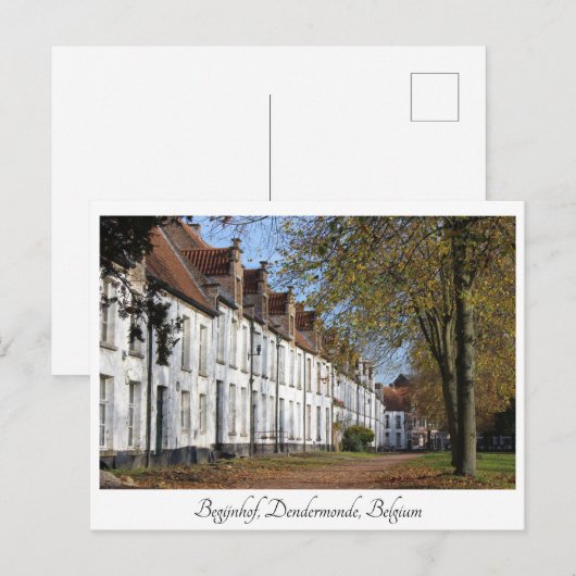 St. Alexiusbegijnhof, Dendermonde, België. Briefkaart (Voorkant / Achterkant)