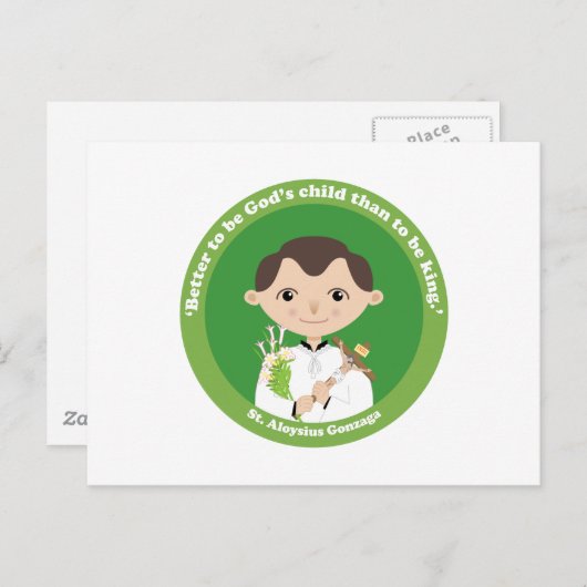 St. Aloysius Gonzaga Briefkaart (Voorkant / Achterkant)