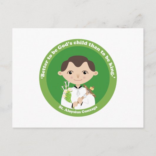 St. Aloysius Gonzaga Briefkaart (Voorkant)