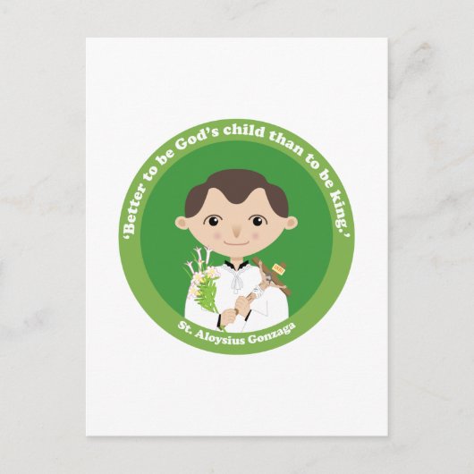 St. Aloysius Gonzaga Briefkaart (Voorkant)