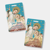 St Aloysius Gonzaga & Pestslachtoffer (Stijl 1; M0 Badge (Front & Back)