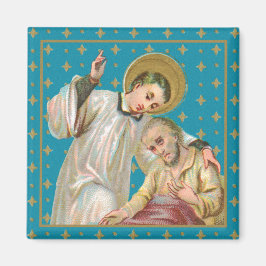 St. Aloysius Gonzaga & Plague Victim (M 006) Magneet