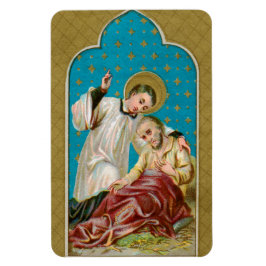 St. Aloysius Gonzaga & Plague Victim (M 006) Magneet