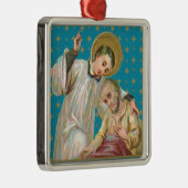 St. Aloysius Gonzaga & Plague Victim (M 006) Metalen Ornament (Rechts)