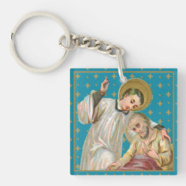 St. Aloysius Gonzaga & Plague Victim (M 006) Sleutelhanger