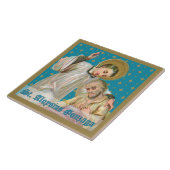 St. Aloysius Gonzaga & Plague Victim (M 006) Tegeltje (Zijkant)