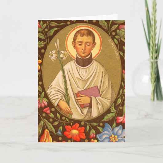 St. Aloysius Gonzaga (PM 01) Blank Wenskaart 2 Kaart (Voorkant)