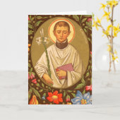 St. Aloysius Gonzaga (PM 01) Blank Wenskaart 2 Kaart (Gele Bloem)