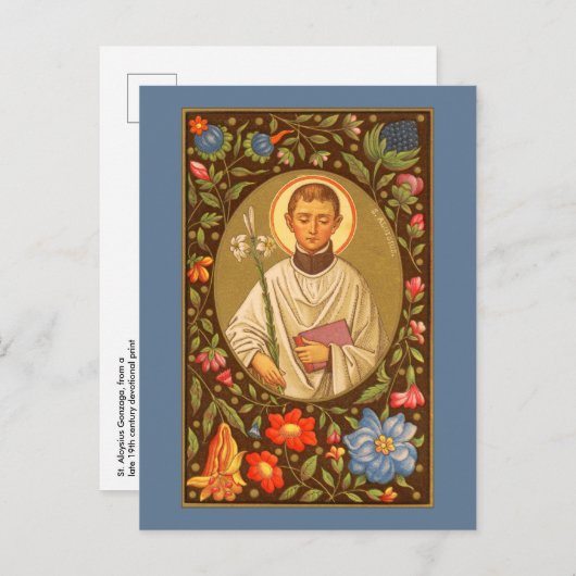 St. Aloysius Gonzaga (PM 01) Briefkaart 1 (Voorkant / Achterkant)