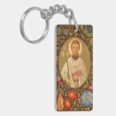 St. Aloysius Gonzaga (PM 01) Dubbel Afbeelding Sleutelhanger (Voorkant Links)