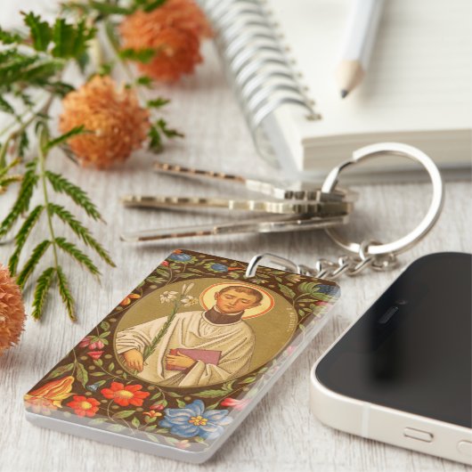 St. Aloysius Gonzaga (PM 01) Enig Afbeelding Sleutelhanger (Voorkant Rechts)