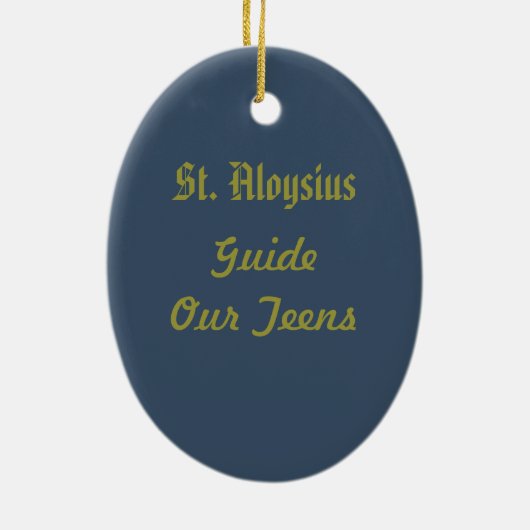 St. Aloysius Gonzaga (PM 01) Keramisch Ornament (Achterkant)