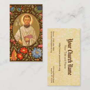 St. Aloysius Gonzaga (PM 01) Volbleed Visitekaartje