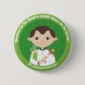 St. Aloysius Gonzaga Ronde Button 5,7 Cm (Voorkant)