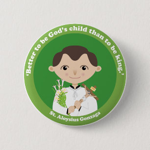 St. Aloysius Gonzaga Ronde Button 5,7 Cm
