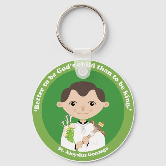 St. Aloysius Gonzaga Sleutelhanger (Voorkant)