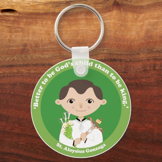 St. Aloysius Gonzaga Sleutelhanger (Voorkant)