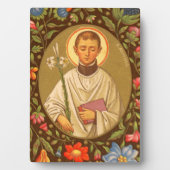 St. Aloysius (PM 01) 5"x 7" Plaque #2 met Easel Fotoplaat (voorkant)
