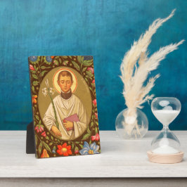 St. Aloysius (PM 01) 5"x 7" Plaque #2 met Easel Fotoplaat