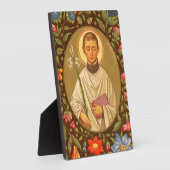 St. Aloysius (PM 01) 5"x 7" Plaque #2 met Easel Fotoplaat (Zijkant)