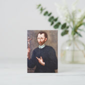 St. Alphonsus Ligouri Patron Saint Prayer Card Plaatskaartje (Staand voorkant)