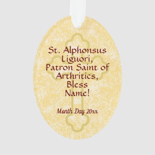 St. Alphonsus Liguori (SAU 039) Ornament (achterkant)
