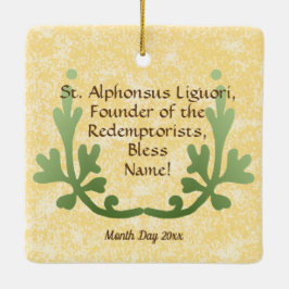 St. Alphonsus Liguori (SNV 02) (Square) Keramisch Ornament