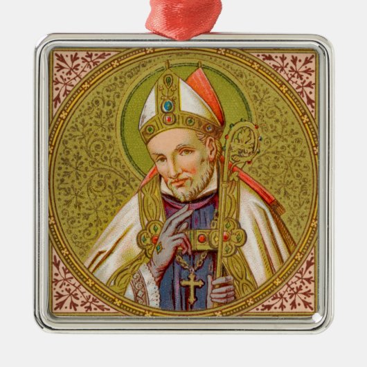 St. Alphonsus Liguori (SNV 02) (Square) Metalen Ornament (Voorkant)