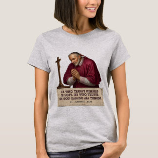 St. Alphonsus Liguori Vertrouw op God Katholieke H T-shirt