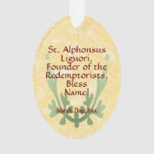 St. Alphonsus Liguori (VVP 005) Acryl Ornament (achterkant)