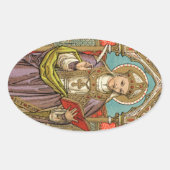 St. Alphonsus Liguori (VVP 005) Ovale Sticker (Voorkant)