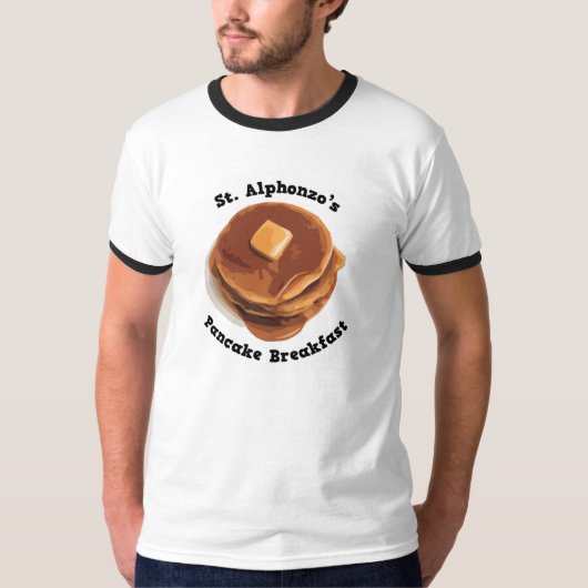 St. Alphonzos Pancake Breakfast-T-shirt T-shirt (Voorkant)