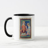 St. Amand keert een scroll terug naar St. Baudemon Mok (Links)