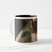 St. Ambrose, c.1633-39 Tweekleurige Koffiemok (Voorkant links)