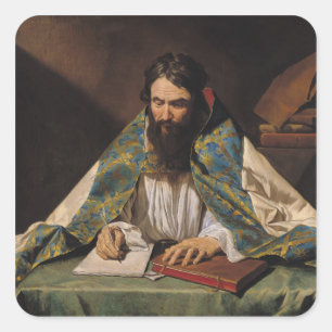 St. Ambrose, c.1633-39 Vierkante Sticker