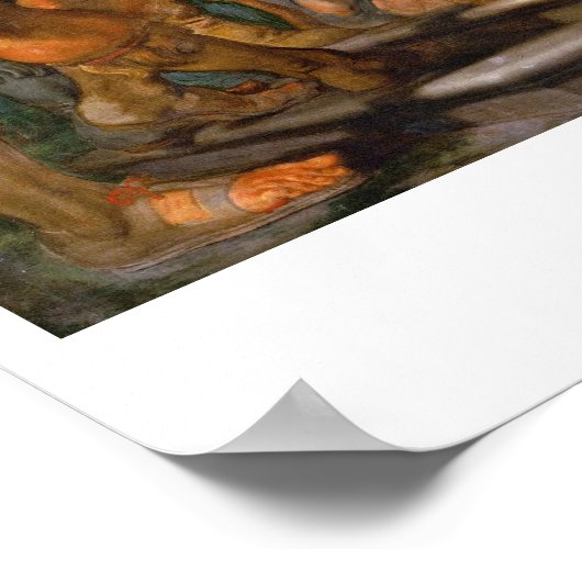 St. Ambrose en keizer Theodosius Paul Rubens Poster (Hoek)