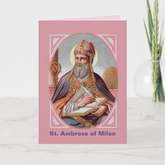 St. Ambrose of Milan (BEN 001) Kaart (Voorkant)