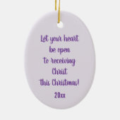 St. Ambrose of Milan (Frameless) Oval Ceramic Keramisch Ornament (Achterkant)