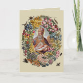 St. Ambrose of Milan with Flowers, Bees, and Hive Kaart (Voorkant)