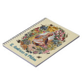 St. Ambrose of Milan with Flowers, Bees, and Hive Notitieboek (Linkerzijde)