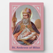 St. Ambrosius van Milaan (BEN 001) 5 "x7" Fotoplaat (voorkant)