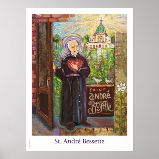 St. Andre Bessette Katholiek Klaslokaal poster (Voorkant)