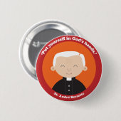 St. André Bessette Ronde Button 5,7 Cm (Voorkant /achterkant)