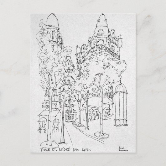 St. Andre des Arts | Parijs, Frankrijk Briefkaart (Voorkant)