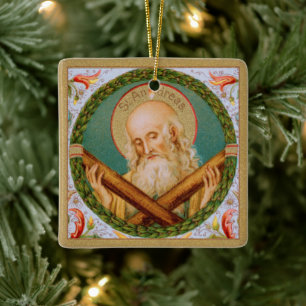 St. Andreas de Apostel (JMAS 02) Keramisch Ornament