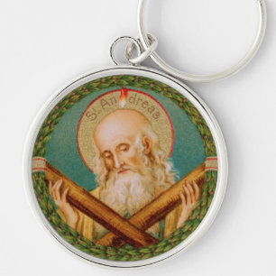 St. Andreas de Apostel (JMAS 02) Ronde Metaal Sleutelhanger