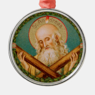 St. Andreas de Apostel (JMAS 02) Ronde Metalen Ornament