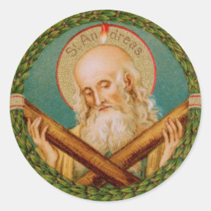 St. Andreas de Apostel (JMAS 02) Ronde Sticker