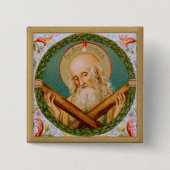 St. Andreas de Apostel (JMAS 02) Vierkante Button 5,1 Cm (Voorkant)