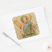 St. Andreas de apostel (RLS 01) Vierkante Sticker (Envelop)